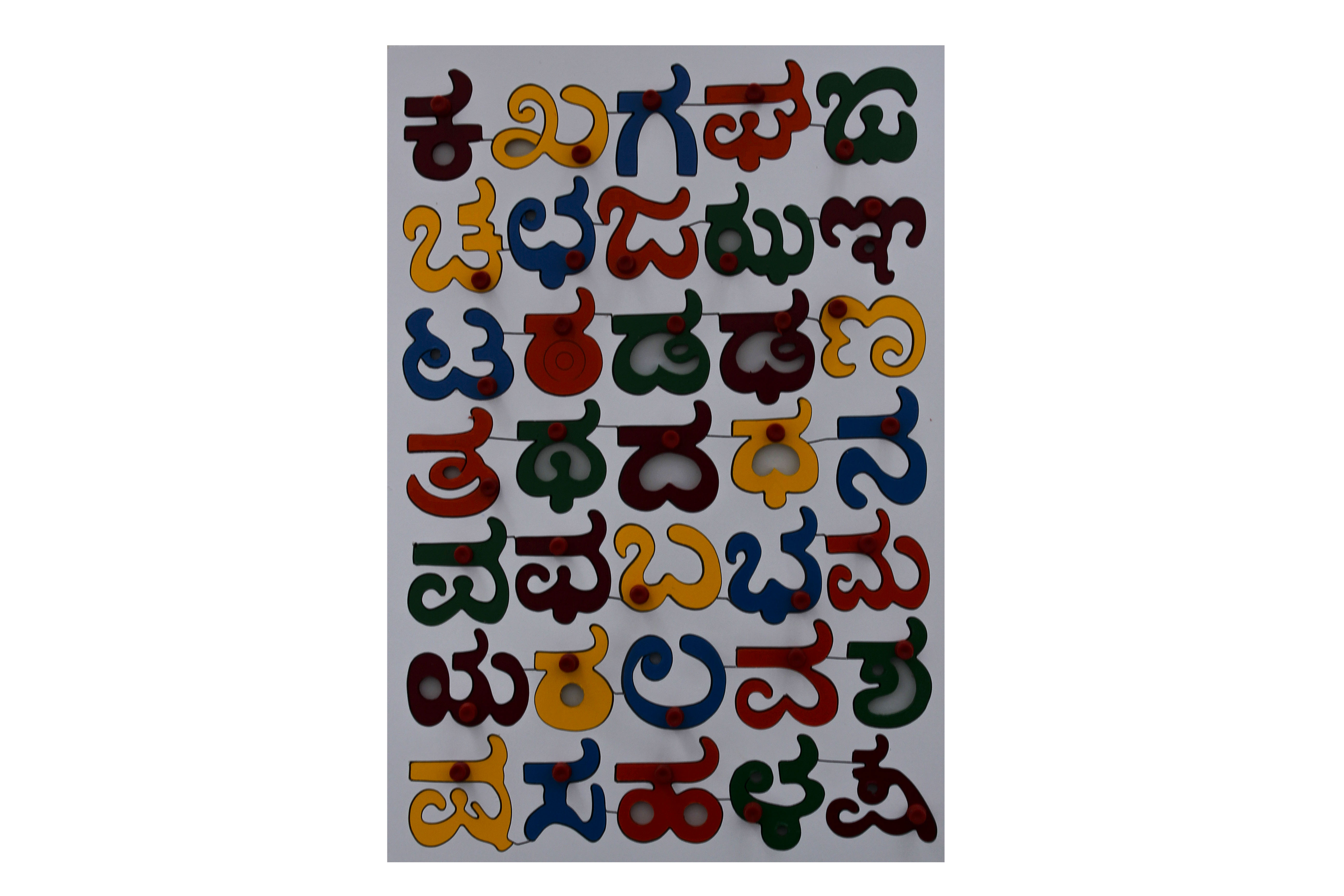 KANNADA ALPHABET  (WITH KNOB)